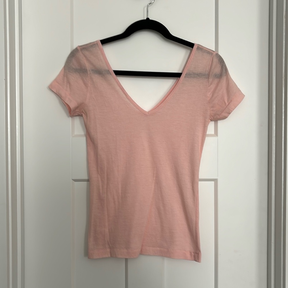 Charlotte Russe ballet type t-shirt pink/peach great condition very sweet/sexy